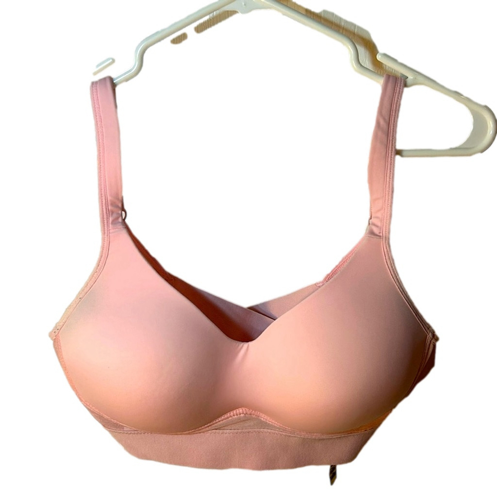 Rhonda Shear pull over pink padded bra style 0021 Size medium